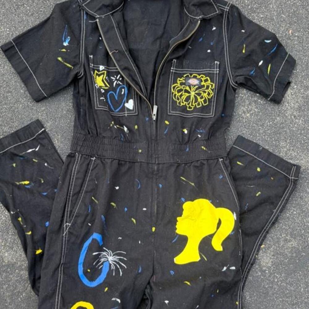 One of one custom hand painted dickies barbie